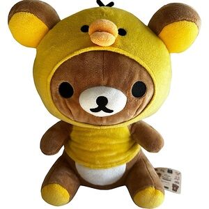 RILAKKUMA AS KIIROITORI YELLOW DUCK OUT FIT 12” PLUSH